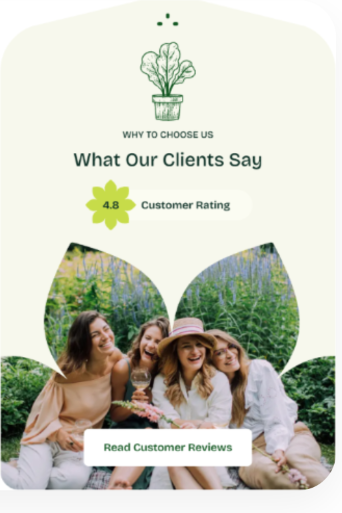 What Our Clients Say - Customer Rating 4.8